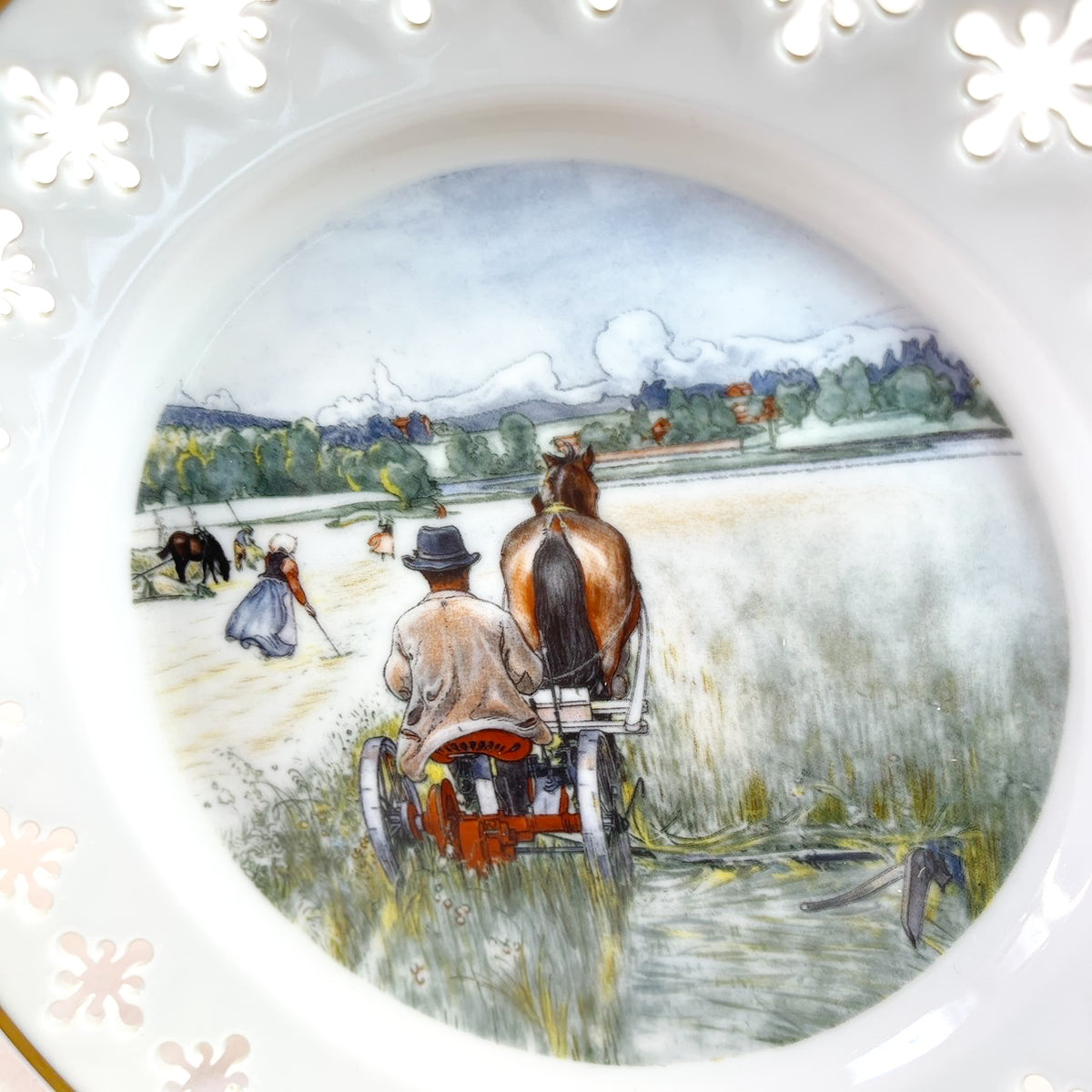 カール ラーション ヴィンテージ デコレーション プレート HOST 収穫