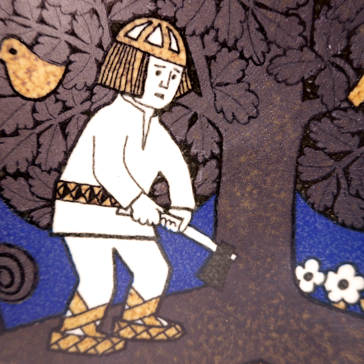 カレワラ イヤープレート 1995 ARABIA ヴィンテージ 陶板 飾り皿