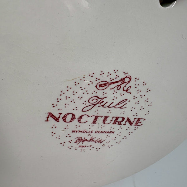 Bjorn Wiinbladマンスリープレート　7月「NOCTURNE」　Red　ビヨン・ヴィンブラッド　【裏面状態B】 NYMOLLE　二モール　デンマーク　北欧　陶板