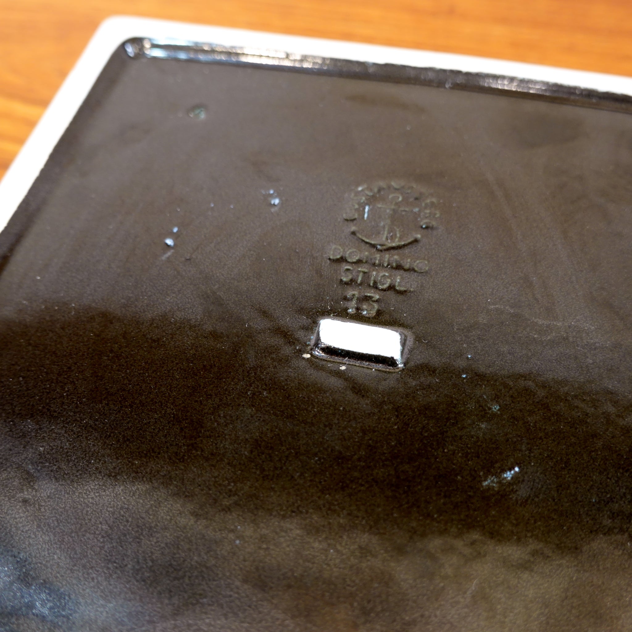 希少品 スティグ・リンドベリ ドミノ トレイ 灰皿 Stig Lindberg ドミノ H55 スティグ リンドベリ グスタフスベリ トレイ スウェーデン