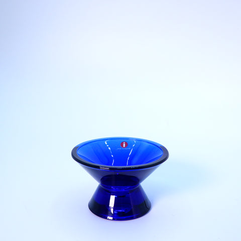 KARTIOキャンドルホルダー(ブルー) Iittala イッタラ フィンランド ヴィンテージ カイ フランク   ガラス ハンドメイド 北欧 インテリア デザイン
