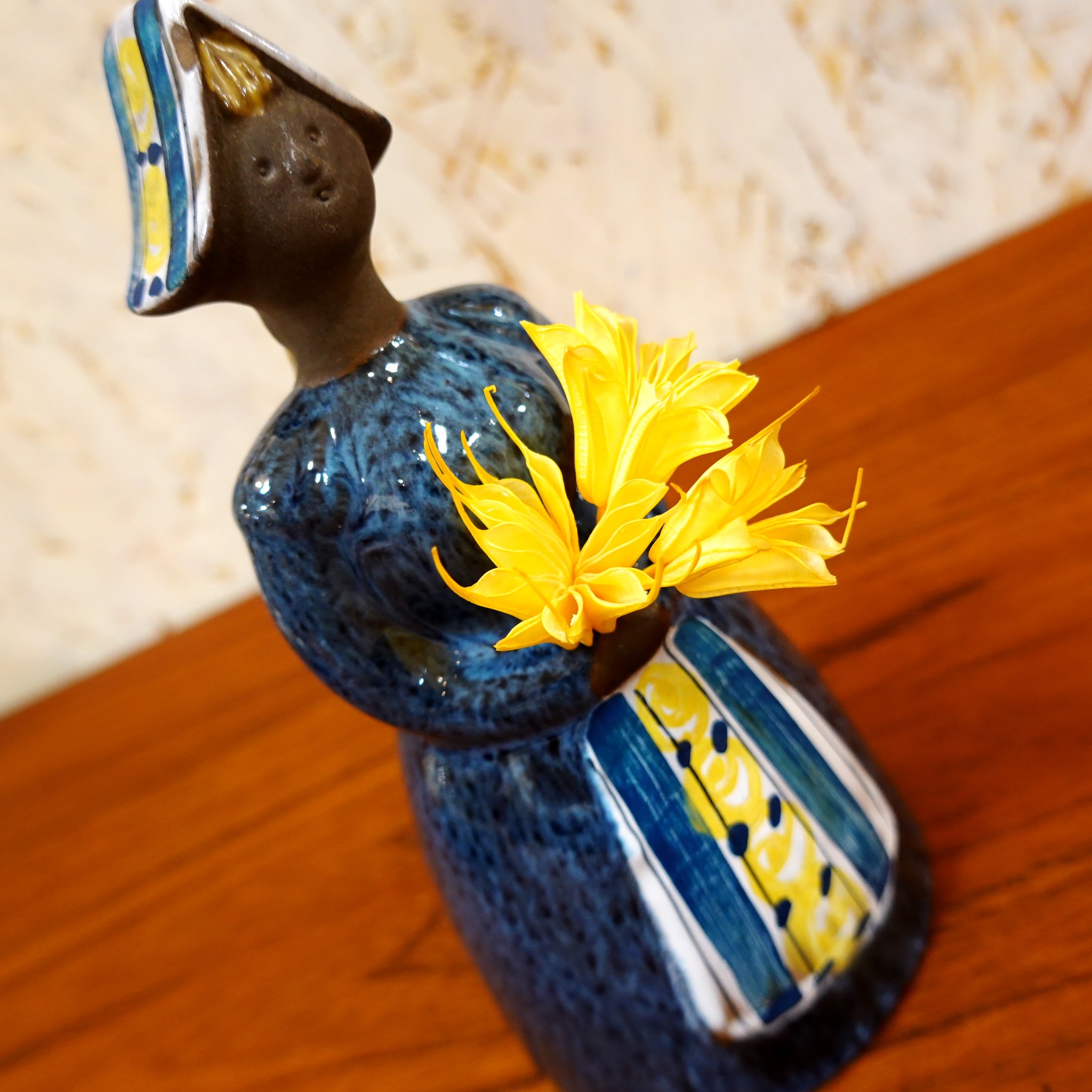 フィギュア フラワーガール ブルー スウェーデン DECO Sweden
