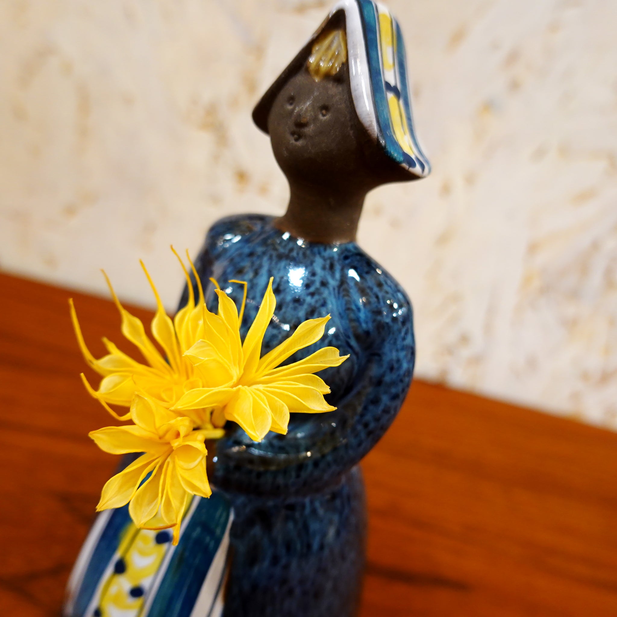 フィギュア フラワーガール ブルー スウェーデン DECO Sweden 