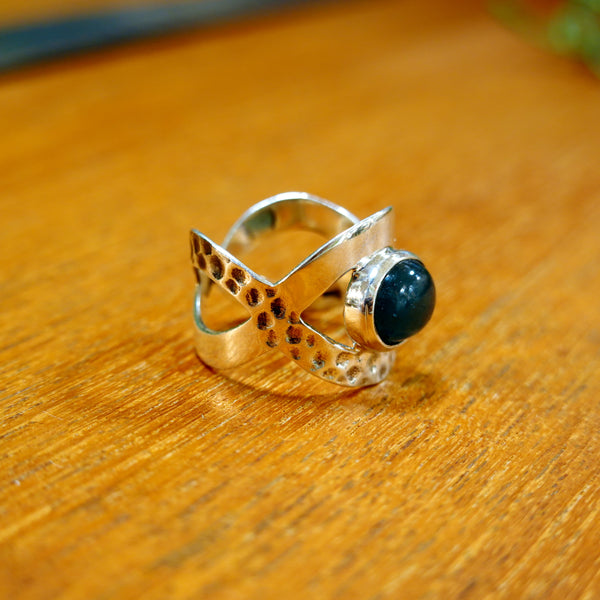 【新品】 リング  シルバー スウェディッシュブルー アクセサリー ジュエリー スウェーデン Swedish Blue Ronja Silverring ellipse DarkBlue Sweden