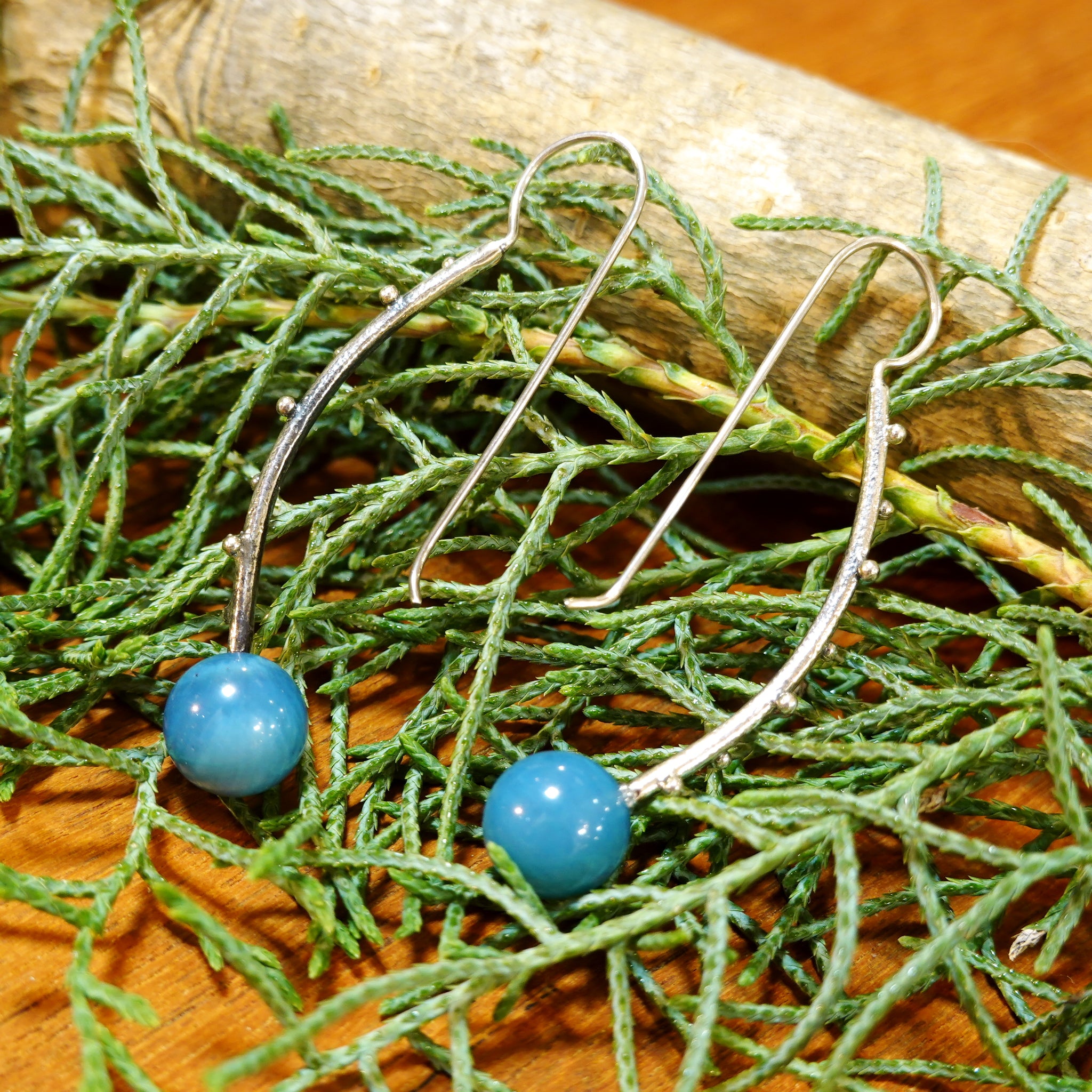 【新品】ピアス  シルバー スウェディッシュブルー アクセサリー ジュエリー スウェーデン Swedish Blue Freja Earrings Sweden