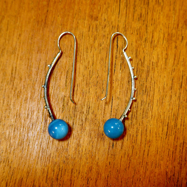 【新品】ピアス  シルバー スウェディッシュブルー アクセサリー ジュエリー スウェーデン Swedish Blue Freja Earrings Sweden