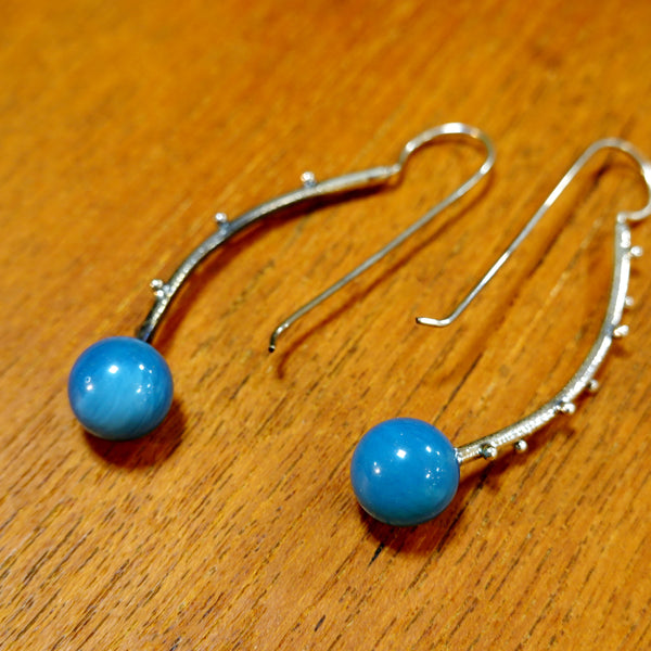 【新品】ピアス  シルバー スウェディッシュブルー アクセサリー ジュエリー スウェーデン Swedish Blue Freja Earrings Sweden