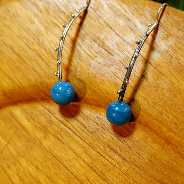 【新品】ピアス  シルバー スウェディッシュブルー アクセサリー ジュエリー スウェーデン Swedish Blue Freja Earrings Sweden