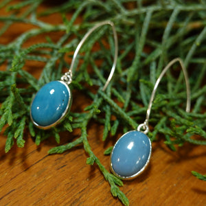 【新品】ピアス  シルバー スウェディッシュブルー アクセサリー ジュエリー スウェーデン Swedish Blue Plain Earrings MediumBlue Sweden