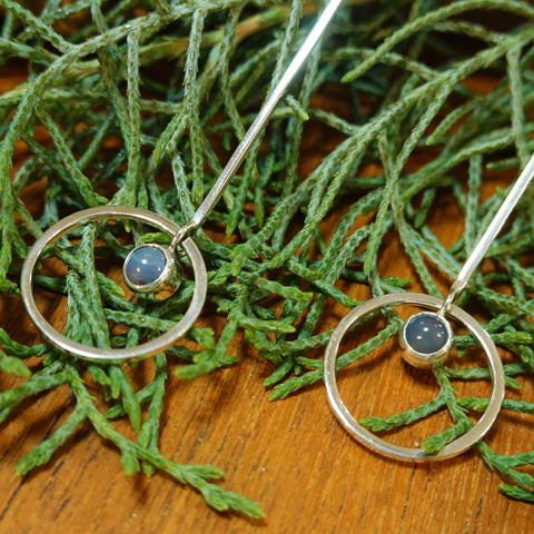 【新品】ピアス  シルバー スウェディッシュブルー アクセサリー ジュエリー スウェーデン Swedish Blue Cirkel Earrings Sweden