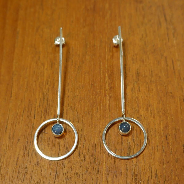 【新品】ピアス  シルバー スウェディッシュブルー アクセサリー ジュエリー スウェーデン Swedish Blue Cirkel Earrings Sweden