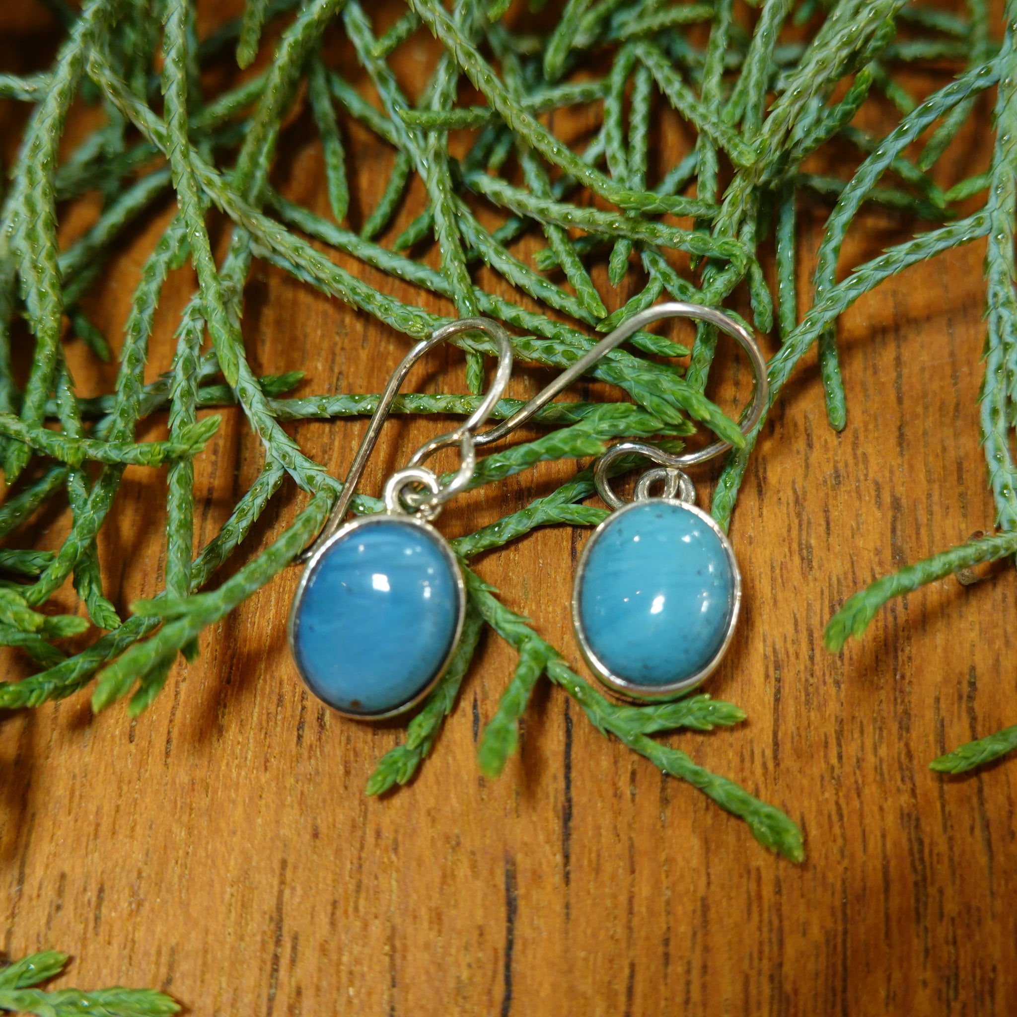 【新品】ピアス  シルバー スウェディッシュブルー アクセサリー ジュエリー スウェーデン Swedish Blue Plain Earrings MediumBlue Sweden