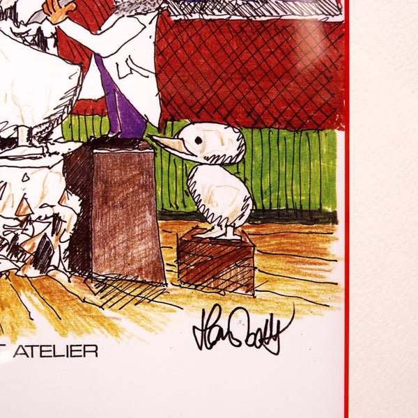 アートフレーム ポスター/ ARCHITECTMADE/ Kunstneren I sit atelier / Hans Bolling/ Denmark 北欧 デンマーク
