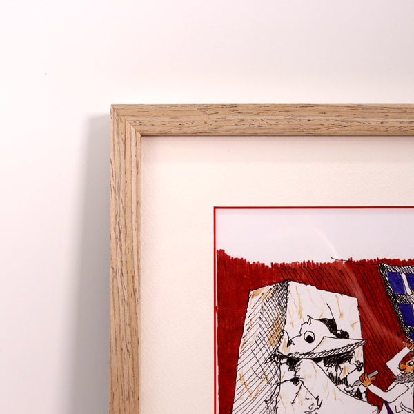 アートフレーム ポスター/ ARCHITECTMADE/ Kunstneren I sit atelier / Hans Bolling/ Denmark 北欧 デンマーク