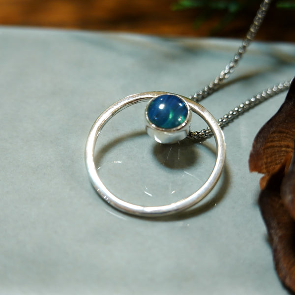 【新品】 ペンダント  シルバー スウェディッシュブルー アクセサリー ジュエリー スウェーデン Swedish Blue Cirkel Pendant Sweden