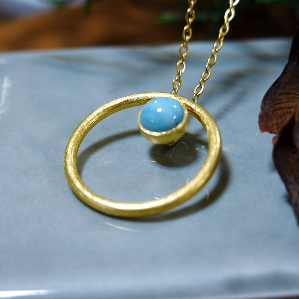 【新品】 ペンダント  シルバー スウェディッシュブルー アクセサリー ジュエリー スウェーデン Swedish Blue Cirkel Pendant Gold Sweden