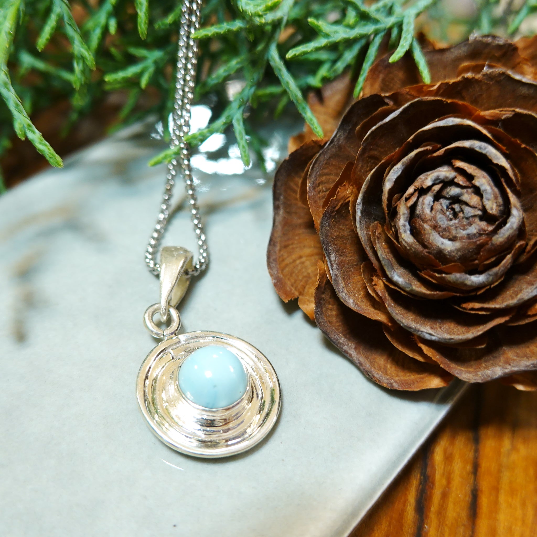 新品】 ネックレス シルバー スウェディッシュブルー アクセサリー