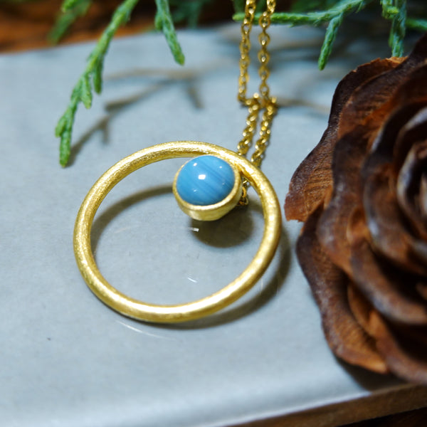 【新品】 ペンダント  シルバー スウェディッシュブルー アクセサリー ジュエリー スウェーデン Swedish Blue Cirkel Pendant Gold Sweden