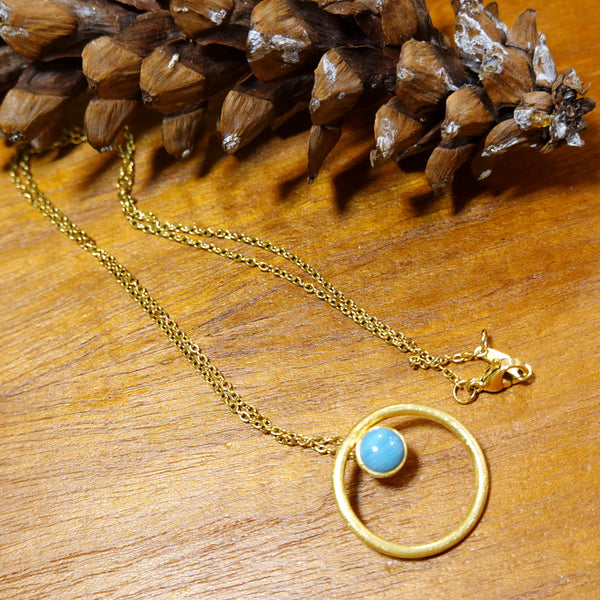 【新品】 ペンダント  シルバー スウェディッシュブルー アクセサリー ジュエリー スウェーデン Swedish Blue Cirkel Pendant Gold Sweden