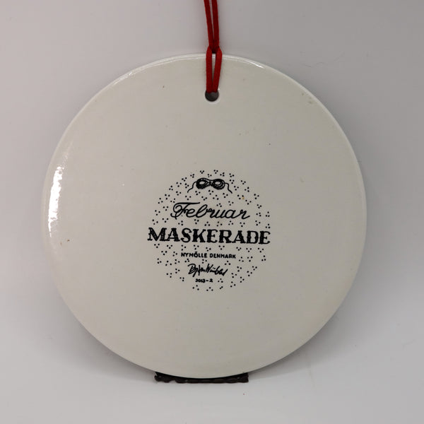 Bjorn Wiinblad マンスリープレート 陶板 MASKERADE マスカレード ビヨン ヴィンブラッド  NYMOLLE 二モール black 黒 Denmark デンマーク