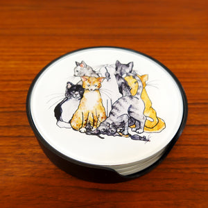 猫の集会 コースター スウェーデン CAT coaster Nääsgränsgården SWEDEN 新品