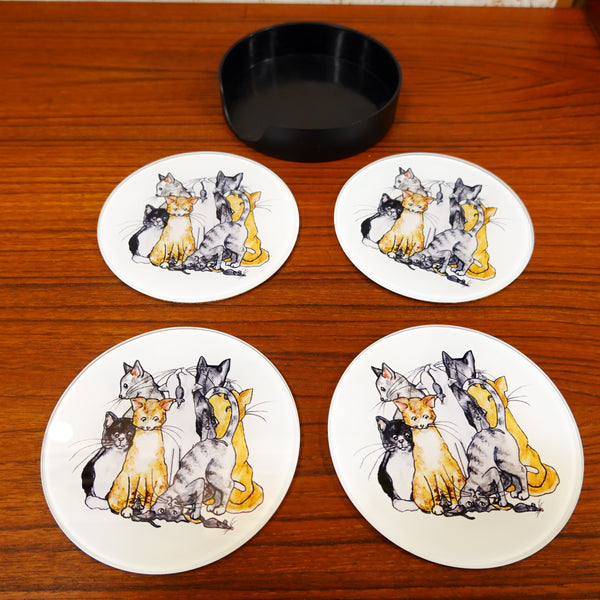 猫の集会 コースター スウェーデン CAT coaster Nääsgränsgården SWEDEN 新品