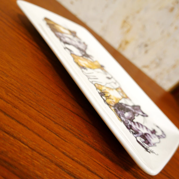 猫の集会 スクエアプレート スウェーデン CATS Square Plate Nääsgränsgården SWEDEN 新品