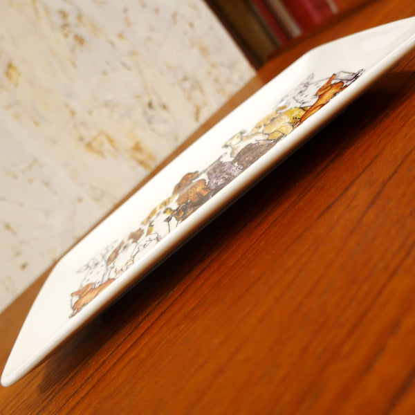 猫の集会 スクエアプレート スウェーデン CATS Square Plate Nääsgränsgården SWEDEN 新品