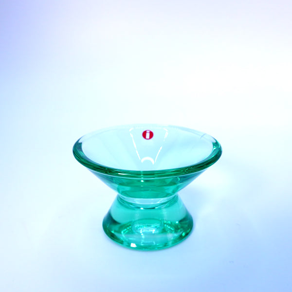 KARTIOキャンドルホルダー(グリーン) Iittala イッタラ フィンランド ヴィンテージ カイ フランク   ガラス ハンドメイド 北欧 インテリア デザイン