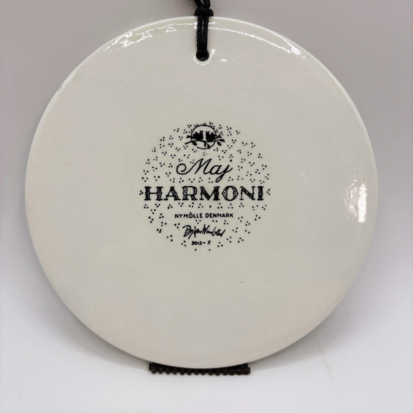 Bjorn Wiinblad　マンスリープレート　5月「HARMONI」　Black　【裏面状態B】ビヨン・ヴィンブラッド　NYMOLLE　二モール　デンマーク　陶板　北欧