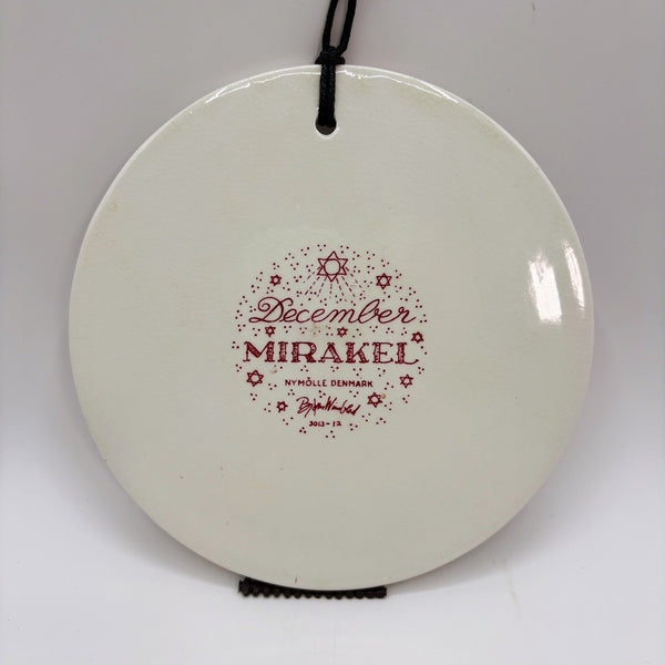 Bjorn Wiinblad　マンスリープレート　Red　12月「MIRAKEL」　【裏面状態B】ビヨン・ヴィンブラッド　NYMOLLE　二モール　デンマーク　北欧　陶板