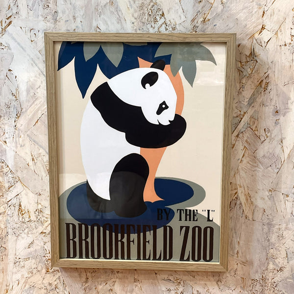 アートフレーム ポスター Brookfield Zoo Old Encyclopedia Denmark 北欧 デンマーク【額送A】