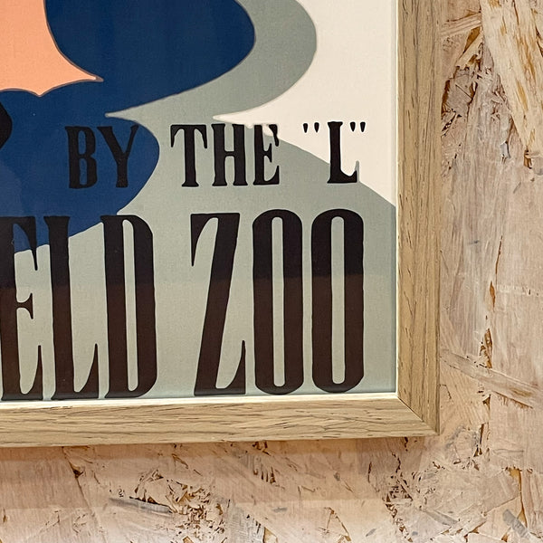 アートフレーム ポスター Brookfield Zoo Old Encyclopedia Denmark 北欧 デンマーク【額送A】