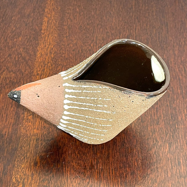 フラワーベース トーマスヘルストロム レア品 鳥  北欧 ヴィンテージ スウェーデン Nittsjo Thomas Hellstroｍ Sweden