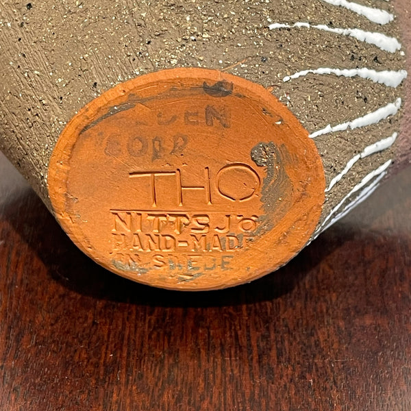 フラワーベース トーマスヘルストロム レア品 鳥  北欧 ヴィンテージ スウェーデン Nittsjo Thomas Hellstroｍ Sweden