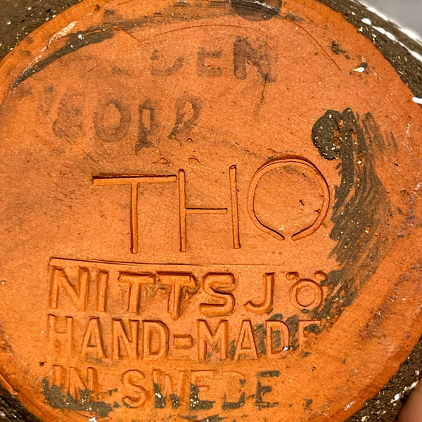 フラワーベース トーマスヘルストロム レア品 鳥  北欧 ヴィンテージ スウェーデン Nittsjo Thomas Hellstroｍ Sweden