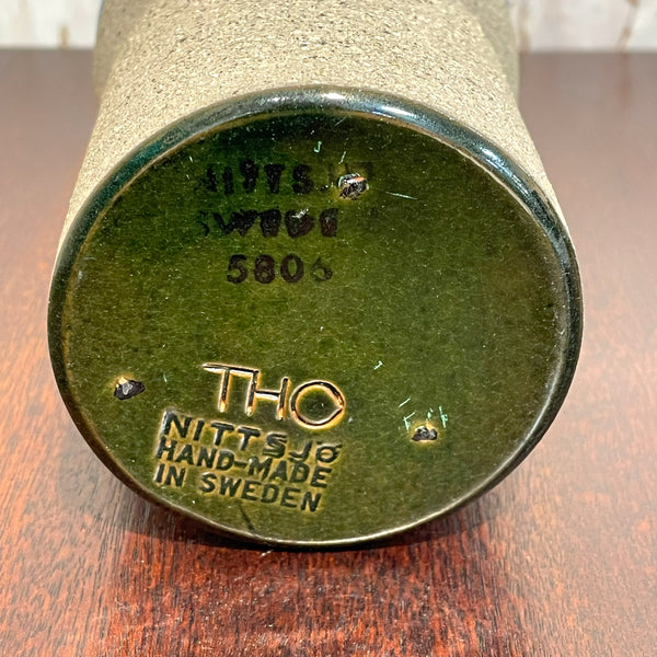 フラワーベース トーマスヘルストロム 花瓶 青 ブルー  北欧 ヴィンテージ スウェーデン Nittsjo Thomas Hellstroｍ Sweden