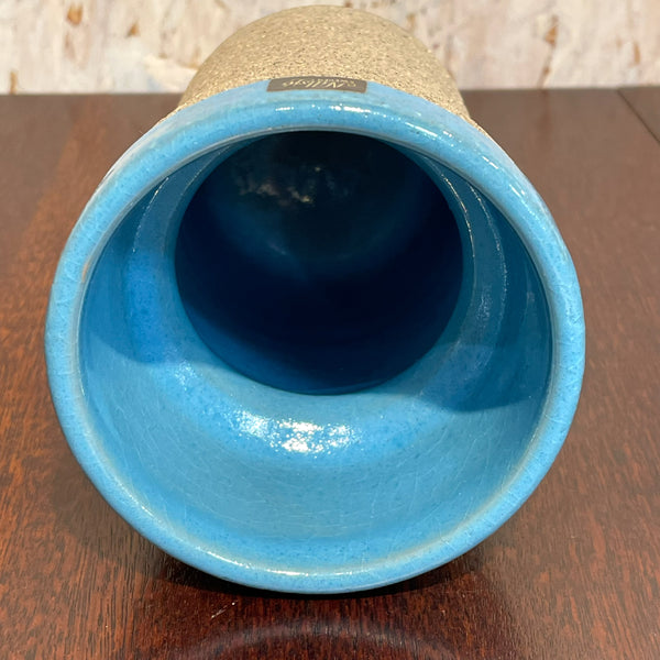 フラワーベース トーマスヘルストロム 花瓶 青 ブルー  北欧 ヴィンテージ スウェーデン Nittsjo Thomas Hellstroｍ Sweden