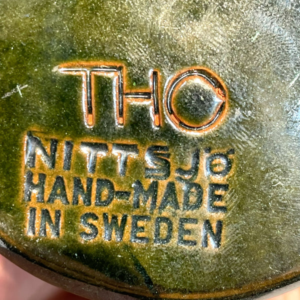 フラワーベース トーマスヘルストロム 花瓶 青 ブルー  北欧 ヴィンテージ スウェーデン Nittsjo Thomas Hellstroｍ Sweden