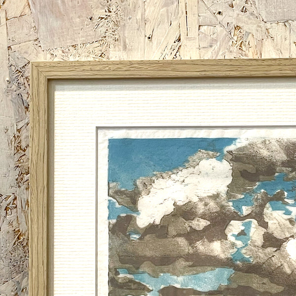 スウェーデン アート リトグラフ 積雲 空 絵画 壁掛け 北欧 Cumulus Ingver Nibfelt 【額送B】
