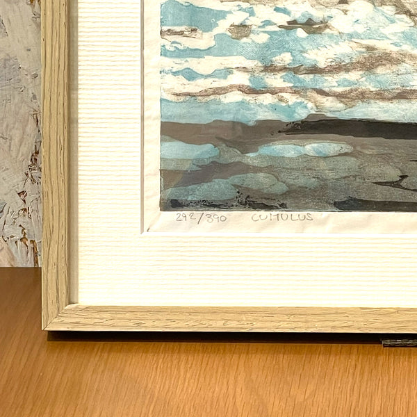 スウェーデン アート リトグラフ 積雲 空 絵画 壁掛け 北欧 Cumulus Ingver Nibfelt 【額送B】