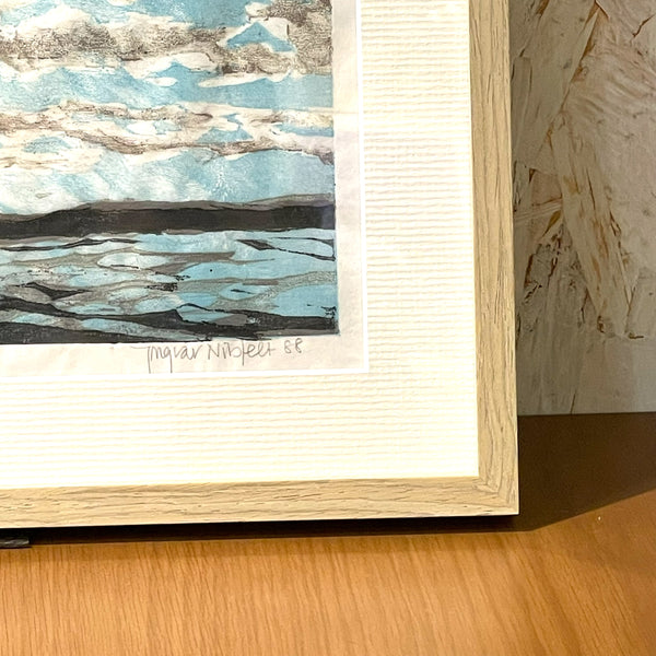 スウェーデン アート リトグラフ 積雲 空 絵画 壁掛け 北欧 Cumulus Ingver Nibfelt 【額送B】