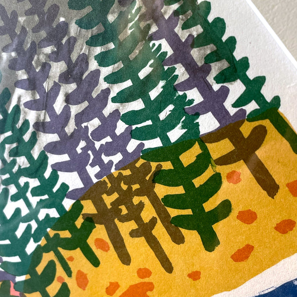 スウェーデン アート リトグラフ 岸 絵画 壁掛け 北欧 Sven Ryden Sweden 【額送A】