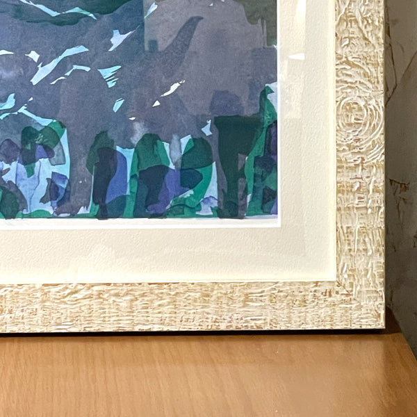 スウェーデン アート リトグラフ 夜の騎行 絵画 壁掛け 北欧 Gosta Wenner Sweden Nattlig ritt 【額送C】