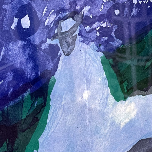 スウェーデン アート リトグラフ 夜の騎行 絵画 壁掛け 北欧 Gosta Wenner Sweden Nattlig ritt 【額送C】