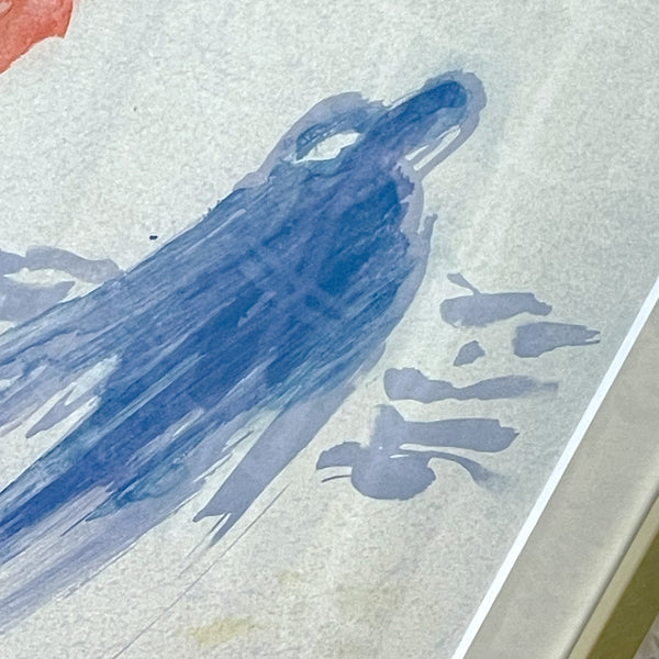 スウェーデン アート リトグラフ 海がこれほどきらめいたことはかつてなかった 絵画 壁掛け 北欧 Gosta Wenner Sweden The sea was never so shimmering 【額送A】