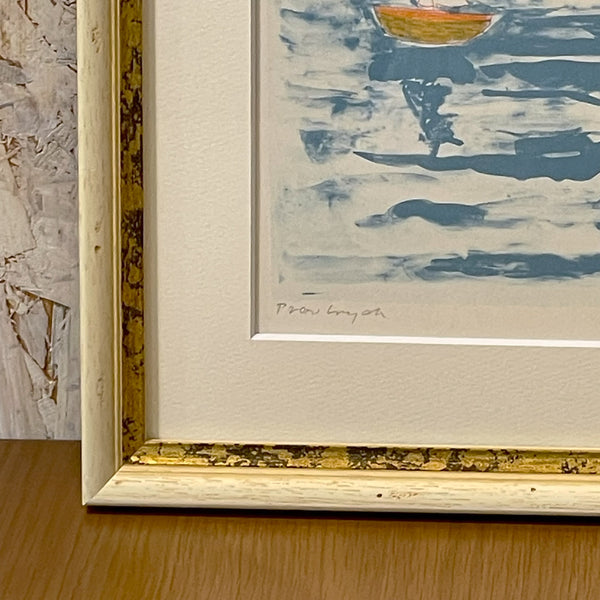 スウェーデン アート リトグラフ 壁掛け 絵画 群島のビジョン ヘルムトルート二ストロム archipelago vision  Sweden lithograph Helmtrud Nystrom 【額送A】