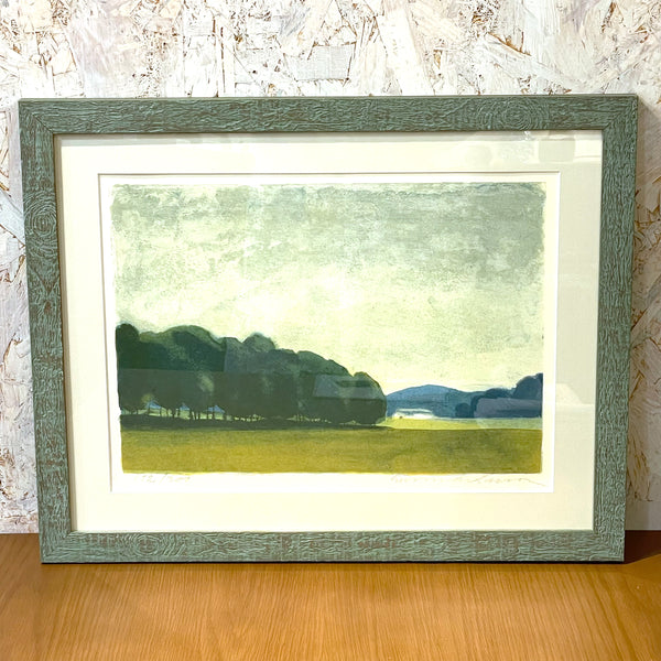 スウェーデン アート リトグラフ 壁掛け 絵画 風景画 グナーラーソン Sweden lithograph Gunner Larson【額送B】