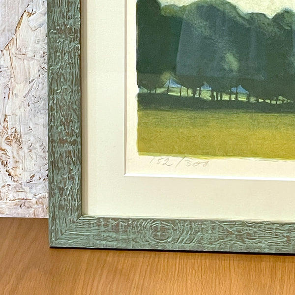 スウェーデン アート リトグラフ 壁掛け 絵画 風景画 グナーラーソン Sweden lithograph Gunner Larson【額送B】