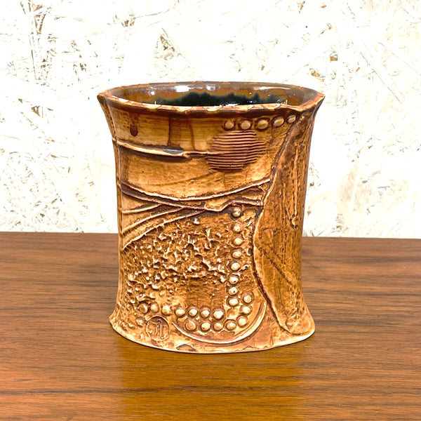 フラワーベース バーティルヴァリーン 花瓶 ブラウン brown ロールストランド Rorstrand 北欧 ヴィンテージ スウェーデン Bertil Vallien Terra Sweden